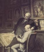Honore  Daumier The Print Collectiors (nn03) USA oil painting reproduction